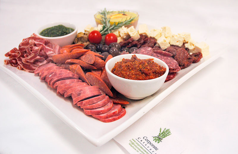 Prepared buffet table ready to serve