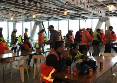 Corporate construction catering Wellington